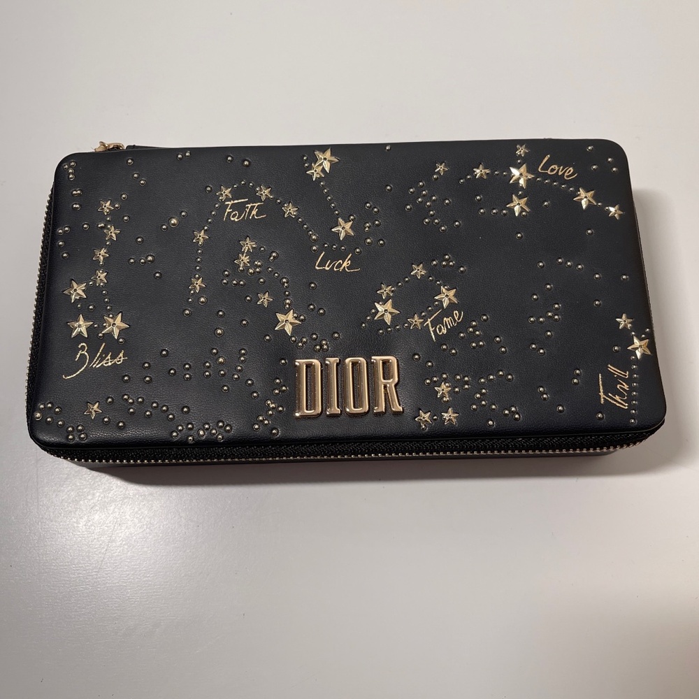 Dior Black Gold Clutch bag Case Beauty Holiday Jewel Lipstick Coffret Limited